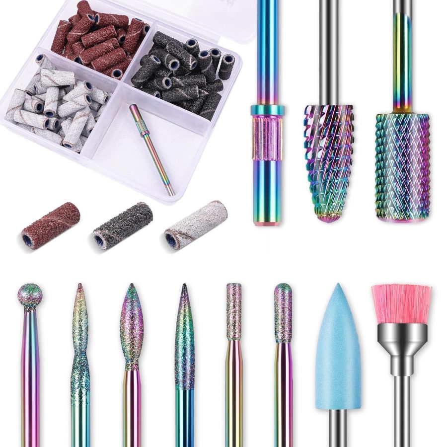 10-Piece Carbide Micro Bit Set with Sanding Bands