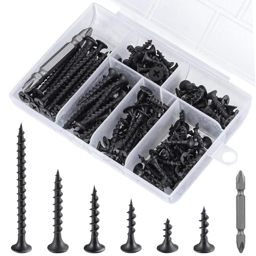 #6 Black Drywall Screw Kit for Wood